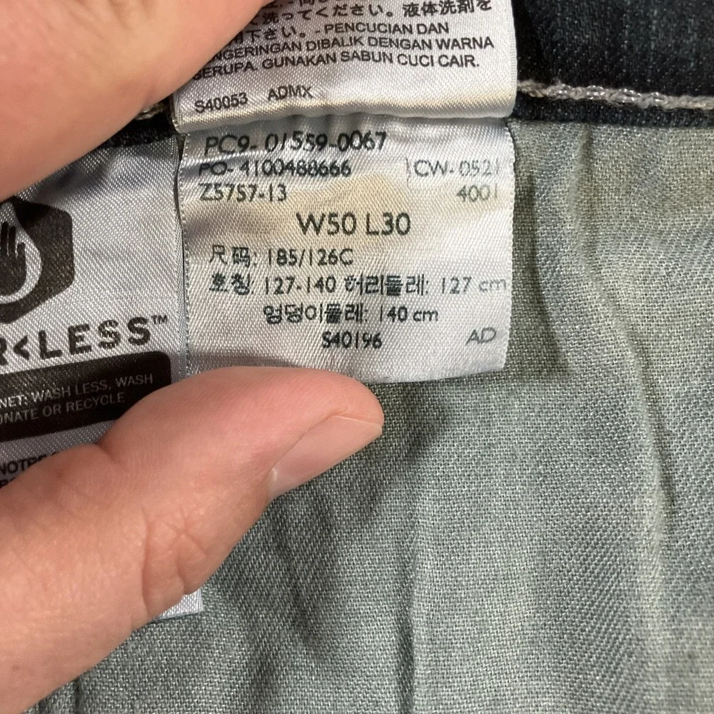 Levi's‎ 559 Jeans Mens 50x30 Relaxed Straight Dark Wash Stretch Denim